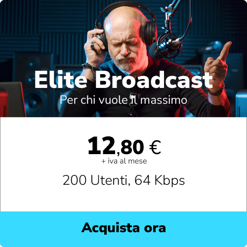 Prezzo webradio professionisti